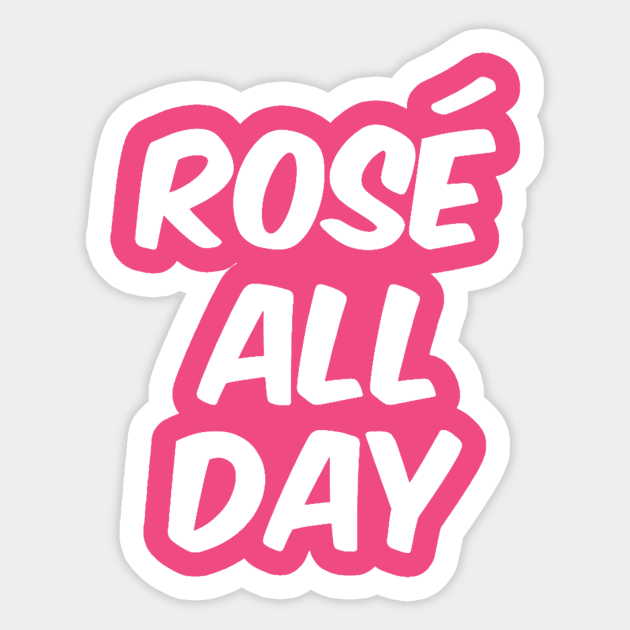 Rose All Day (white) Sticker by gemini chronicles